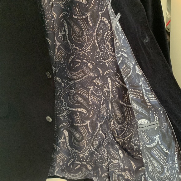 Madison modern fit men’s faux velvet sports coat - Picture 3 of 5